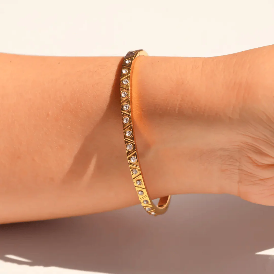 B-104 18k Gold Plated Stainless Steel Tarnish Free - Image 11