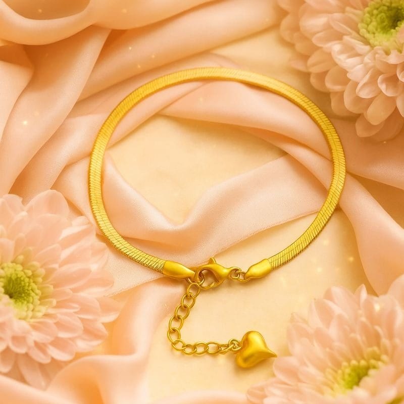 B-107-18k Gold Plated Stainless Steel Tarnish Free - Image 3