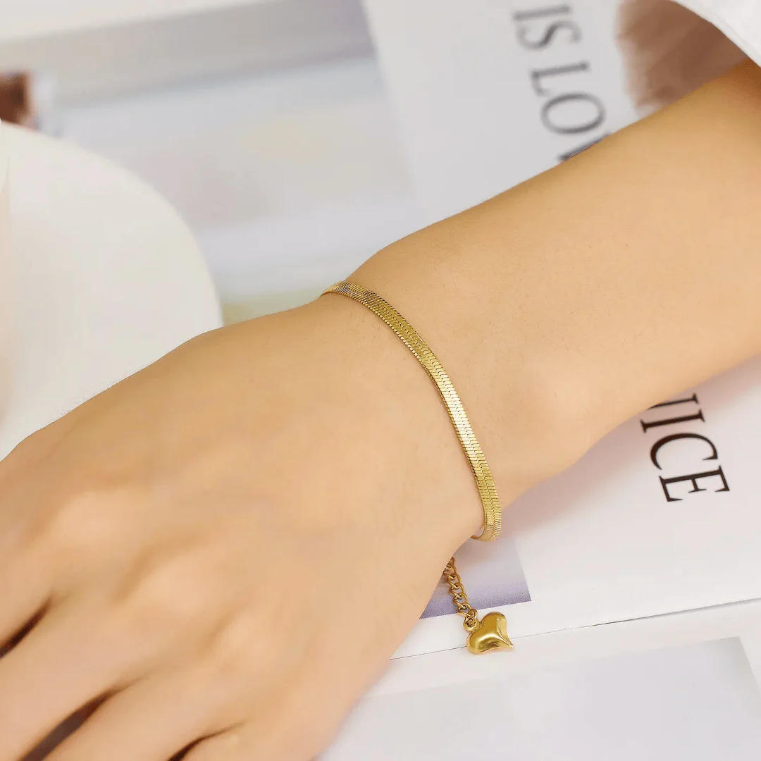 B-107-18k Gold Plated Stainless Steel Tarnish Free - Image 5