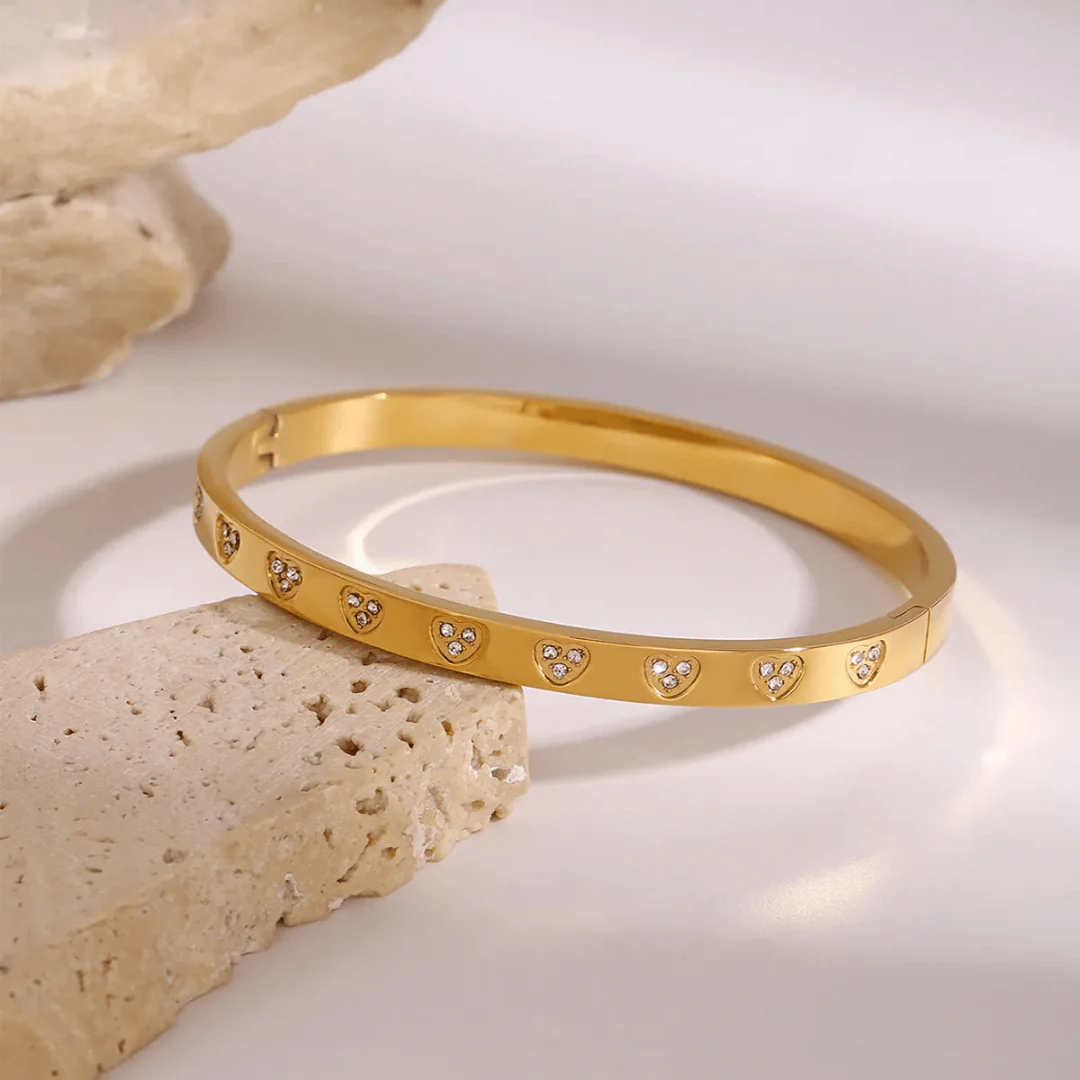 B-108 18k Gold Plated Stainless Steel Tarnish Free Waterproof Female Jewellery - Image 6