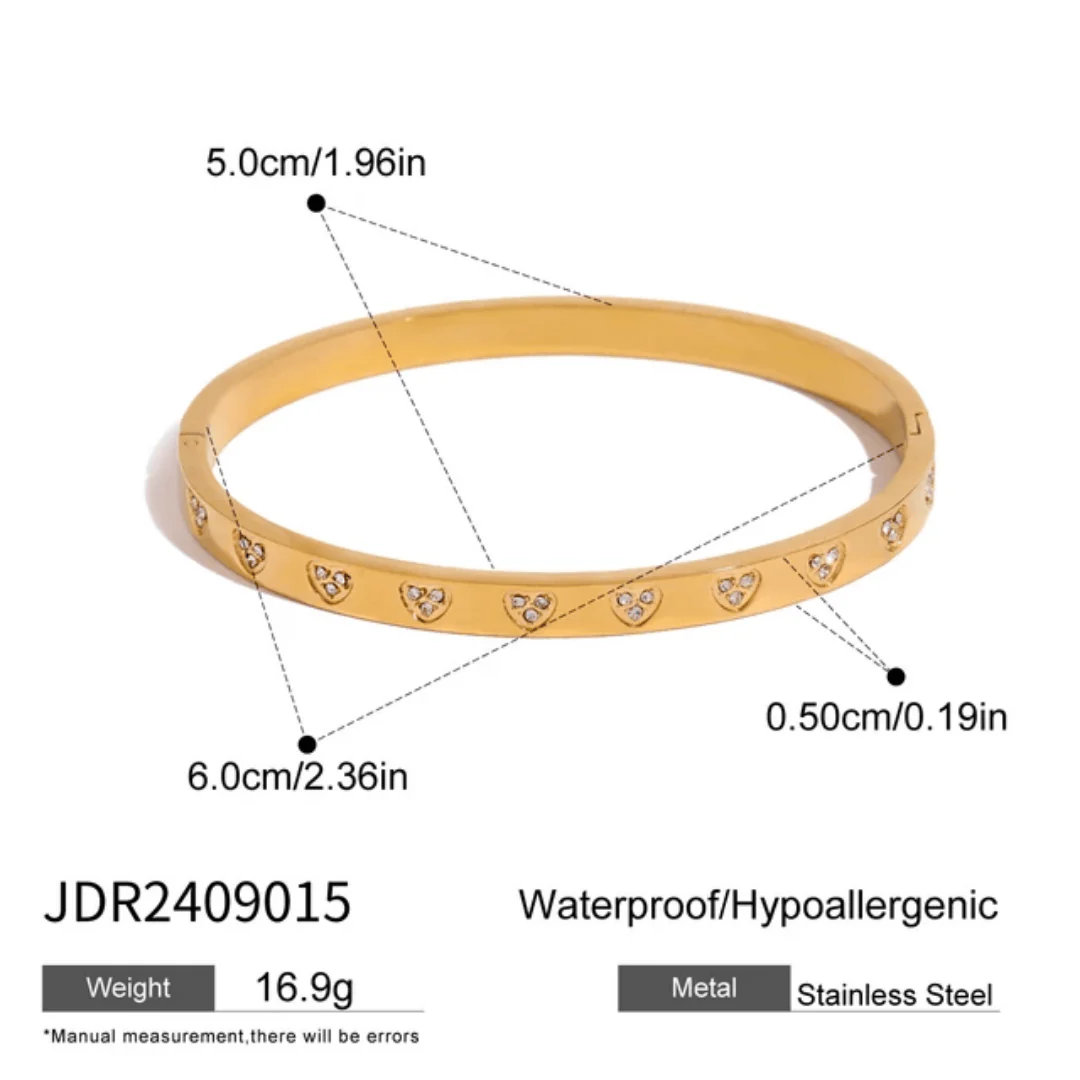 B-108 18k Gold Plated Stainless Steel Tarnish Free Waterproof Female Jewellery - Image 7