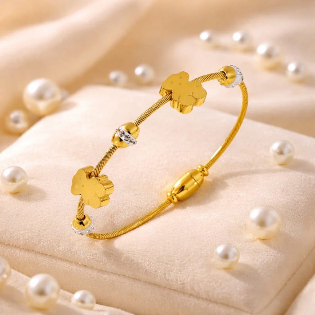 B-117 18k Gold Plated Stainless Steel Tarnish Free Waterproof Female Jewellery - Image 3