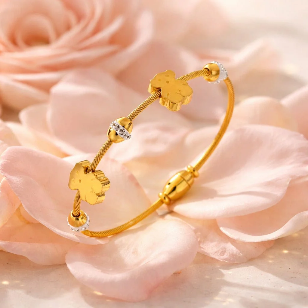 B-117 18k Gold Plated Stainless Steel Tarnish Free Waterproof Female Jewellery - Image 4