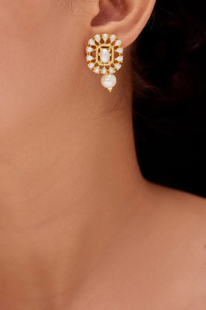 Charita Real Pearl Set - Exquisite Ethnic Jewelry - Image 3