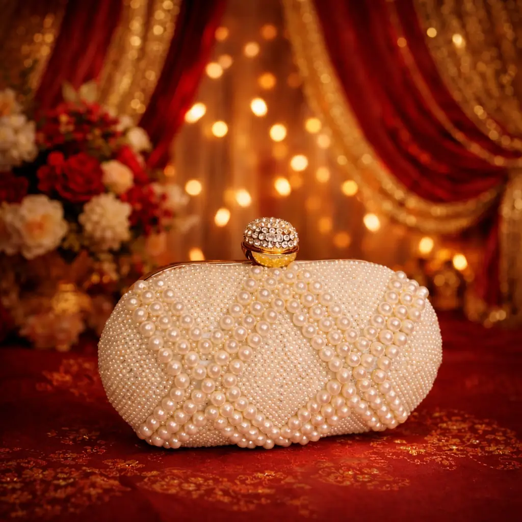 Elegant Jiara Pearl Clutch for Brides and Special Occasions Style - Image 3