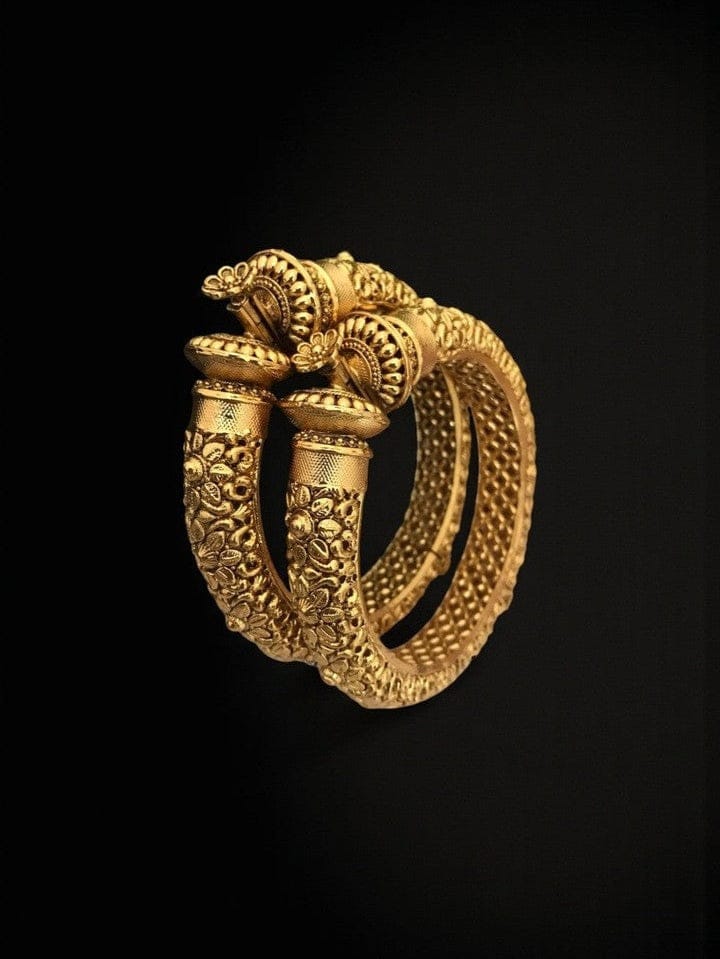 Exquisite Mohini Bangles - Handcrafted Gold Plated Elegance - Image 3