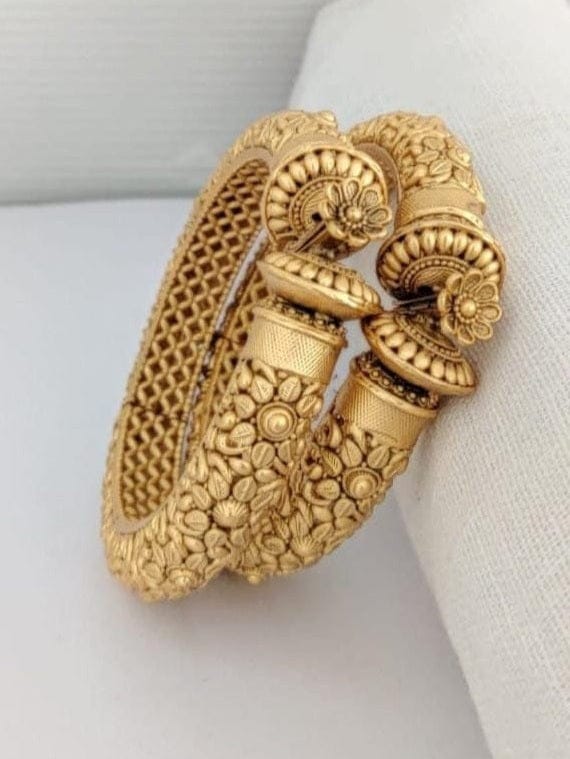 Exquisite Mohini Bangles - Handcrafted Gold Plated Elegance - Image 4