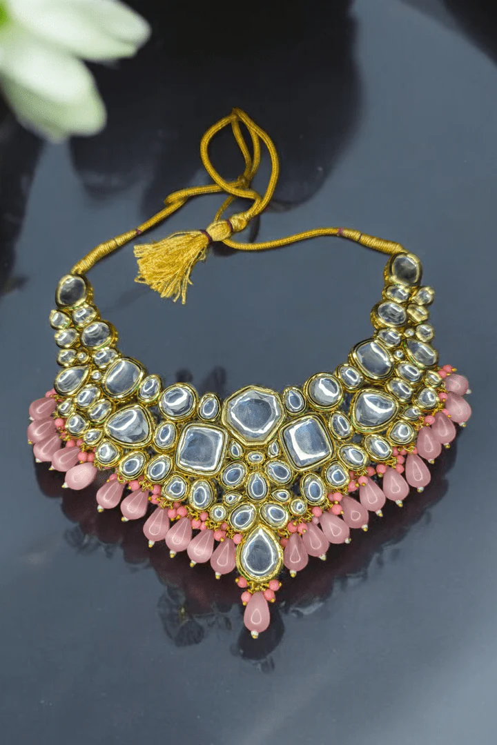 Ethnic Sushmita Onyx Stone Set with Kundan - Aganya Kreation - Image 3