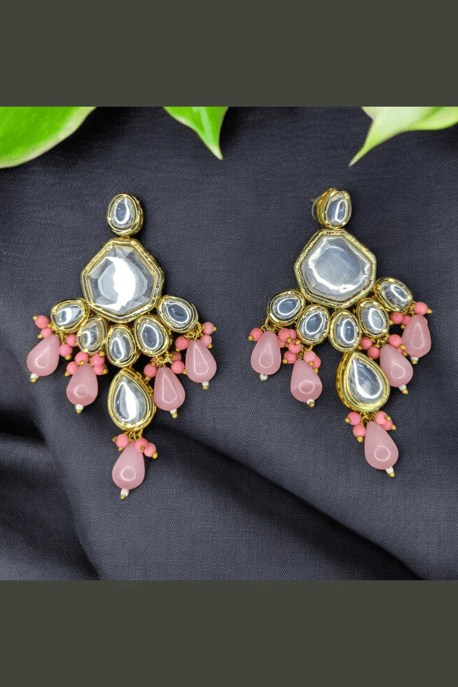 Ethnic Sushmita Onyx Stone Set with Kundan - Aganya Kreation - Image 4