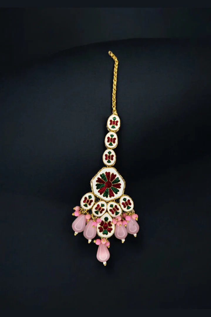 Ethnic Sushmita Onyx Stone Set with Kundan - Aganya Kreation - Image 6