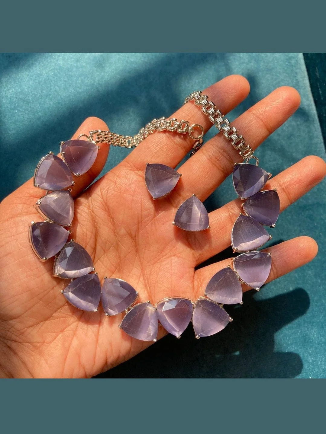 Olivia Set with Earrings - Elegant Zirconia Jewelry - Image 4