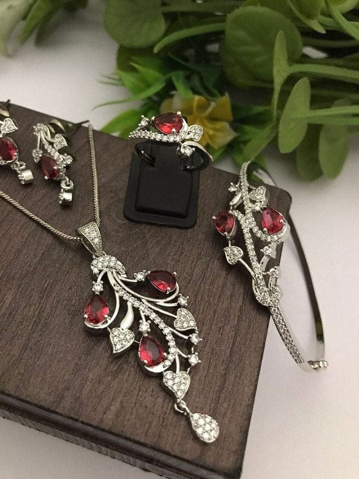 Elegant Pushp Combo - Ethnic & Western Jewelry Set - Image 3