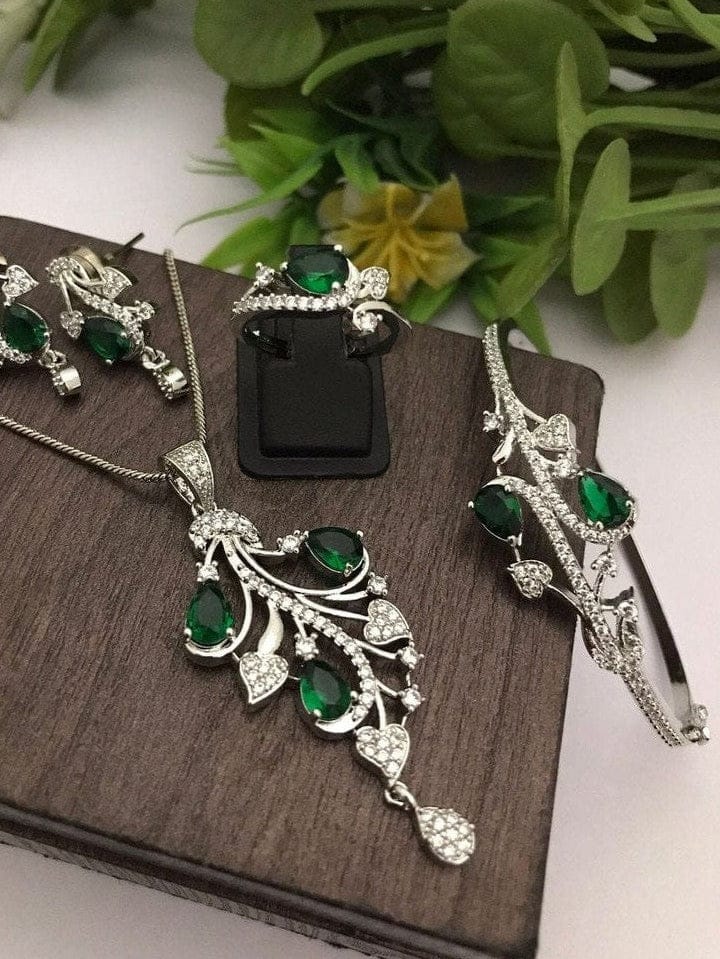 Elegant Pushp Combo - Ethnic & Western Jewelry Set - Image 4