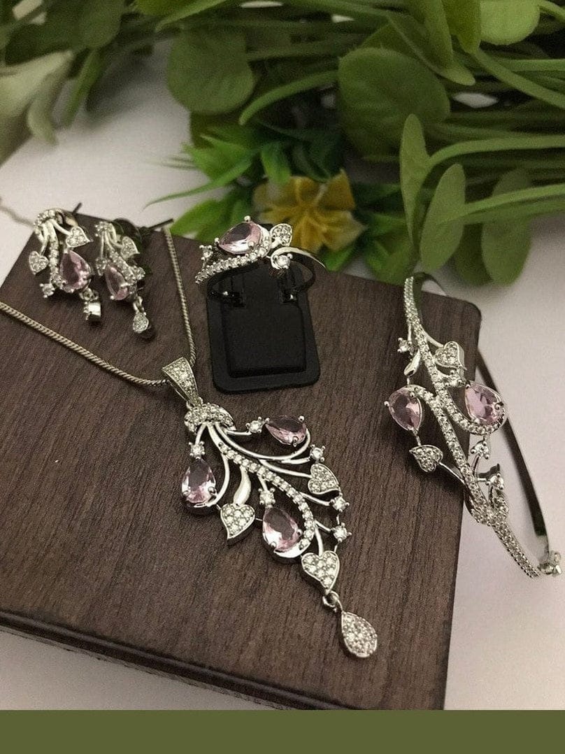 Elegant Pushp Combo - Ethnic & Western Jewelry Set - Image 5