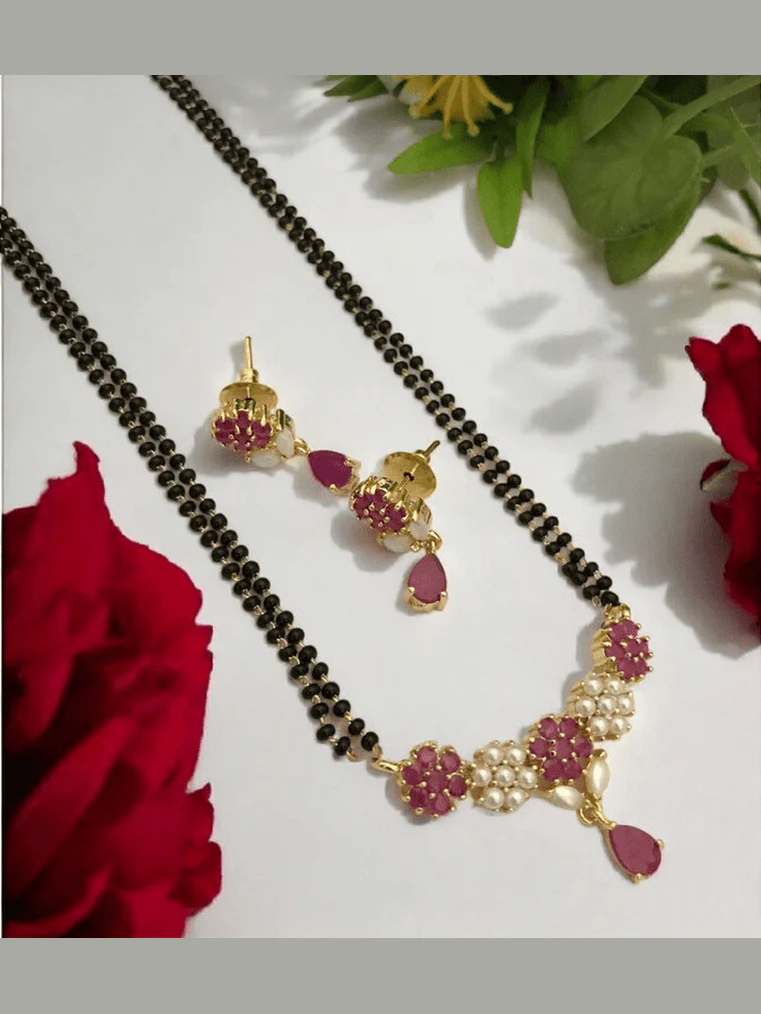 Real Pearl Kamakhaya Mangalsutra - Elegant Brass Jewelry - Image 7