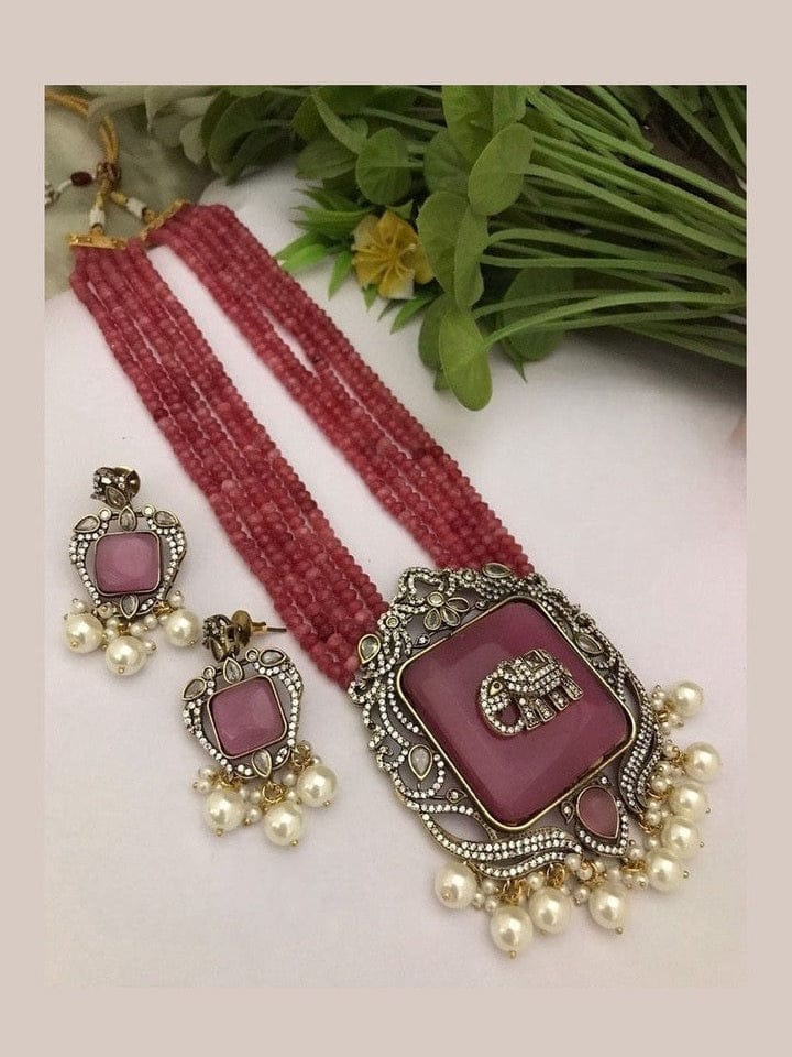 Revti Kundan Semi Precious Set - Elegant Ethnic Jewelry - Image 3