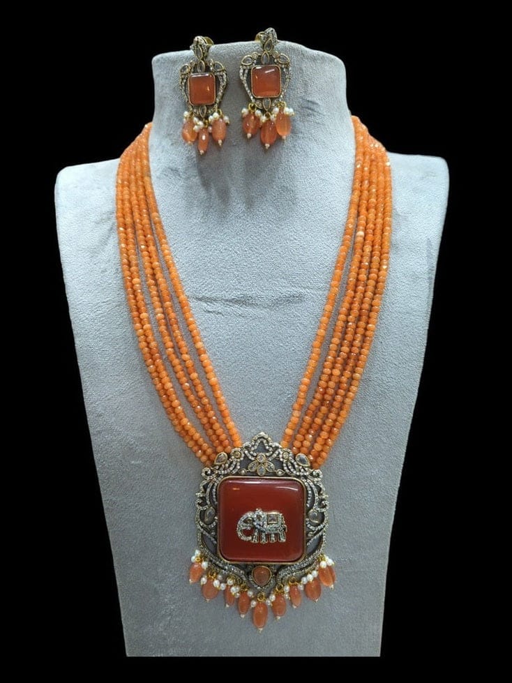 Revti Kundan Semi Precious Set - Elegant Ethnic Jewelry - Image 7