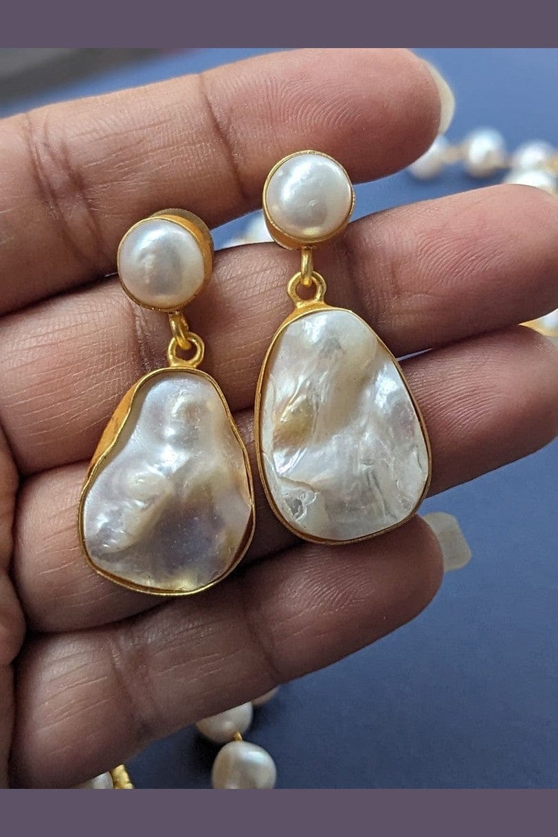 Ruchika Real Pearl Set - Elegant Handcrafted Jewelry - Image 4