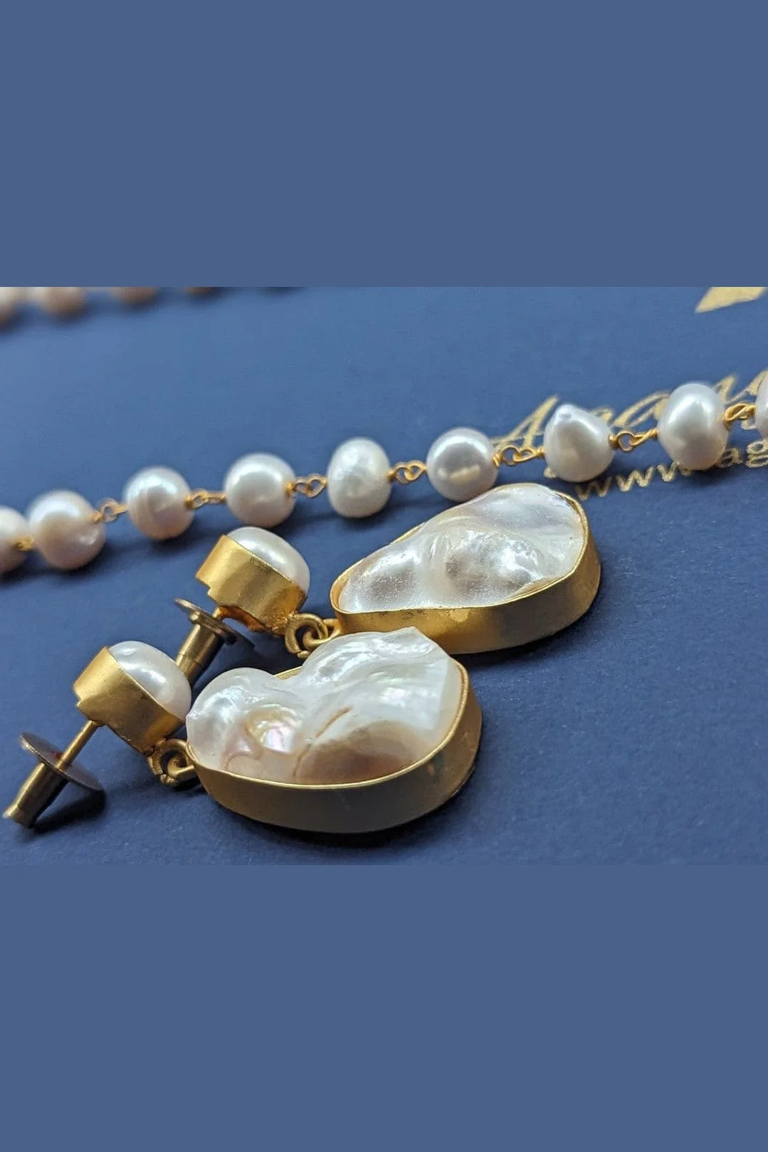 Ruchika Real Pearl Set - Elegant Handcrafted Jewelry - Image 7