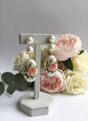 Savi Real Pearl Earrings - Elegance in Every Detail - Image 3