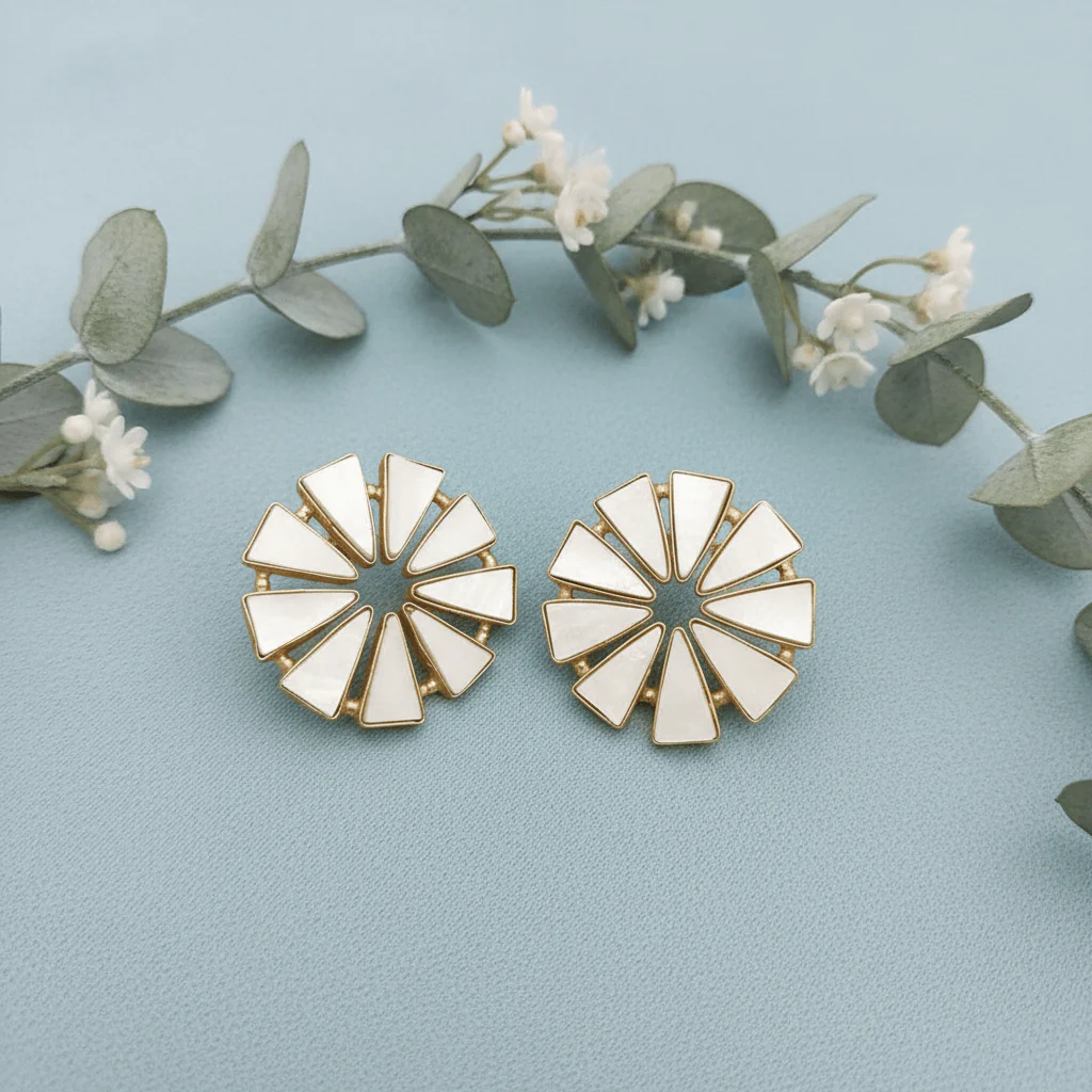 Sofia Real Pearl Earrings - Elegant & Handcrafted Jewelry - Image 3