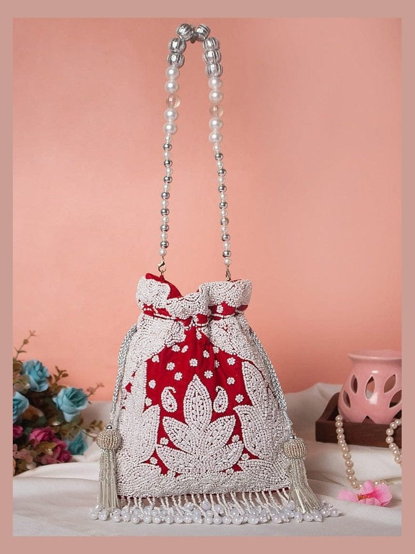 Elegant Vaidehi Potli - Stylish Pearl Bag for Any Occasion - Image 3